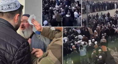 Menzil Cemaati'nde taşlı sopalı inşaat kavgası