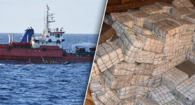 Türk gemisinden tonlarca uyuşturucu çıktı