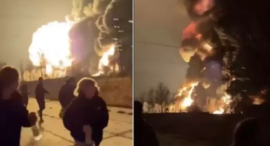 Ukrayna Rusya'da Rostneft petrol rafinerisini 20 dronla vurdu