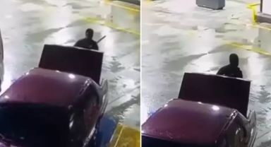 Benzin istasyonunda pompalı tüfekle intihar