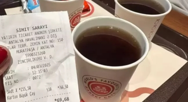 Antalya Havalimanı'nda bir bardak çayın fiyatını görenler şaştı kaldı