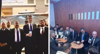 Bakan Bayraktar EspressoLab'te kahve içti