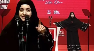 CHP'nin 8 Mart etkinliğine damga vuran an