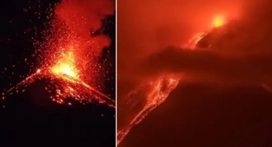 Dünyanın en aktif yanardağı patladı