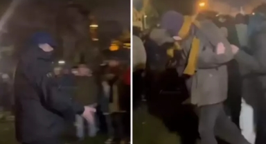 Eylemci komisere 'Teke tek' teklifinde bulundu 