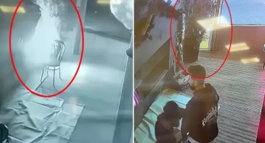 Otel yangının çıkış sebebi güvenlik kamerasında 