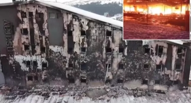 Uludağ'da otel yangını