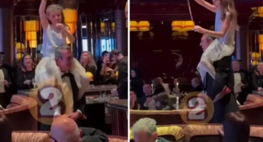 Ali Koç küçücük kızı omzuna alıp açık artırmaya çıktı