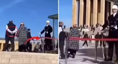 Anıtkabir'deki askerin görüntüsü kafa karıştırdı