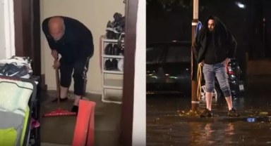 Ankara'da yollar göle döndü evleri su bastı