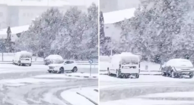 Başkent karlar altında