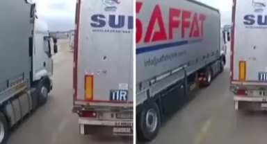 Depremin şiddetini gözler önüne seren görüntü