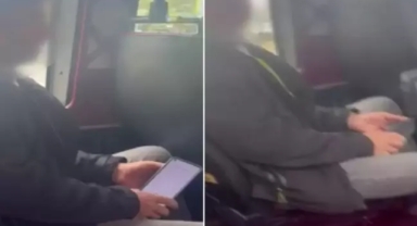 Genç kıza taciz kamerada!