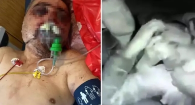 İngiliz boksörün Türk şoförü komalık ettiği anlar kamerada