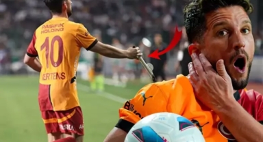 Konyaspor-Galatasaray-maçında sahaya demir parçası atıldı