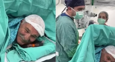 Korktuğu ameliyata arabesk müzikle girdi