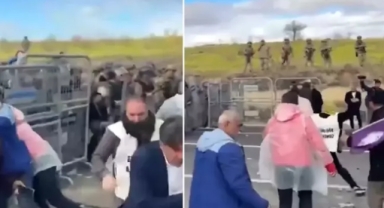 Öcalan yürüyüşüne jandarma izin vermedi