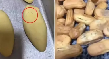 Pastanede mide bulandıran görüntüler!