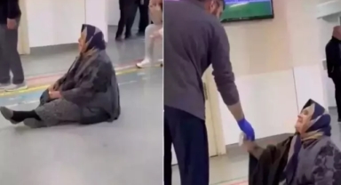 Randevu tarihi duyan yaşlı kadın feryat etti