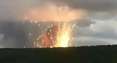 Rusya'da cephanelikte patlama