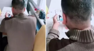 TikTok'ta kadınlara bakarken karısına yakalandı