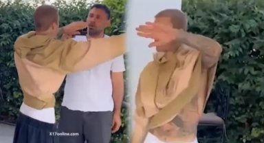 Ünlü şarkıcı gazetecilerle kavga etti