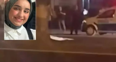 Araçtan atlayan genç kıza tanker çarptı