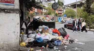 Beşiktaş'ta çöp dağları oluştu