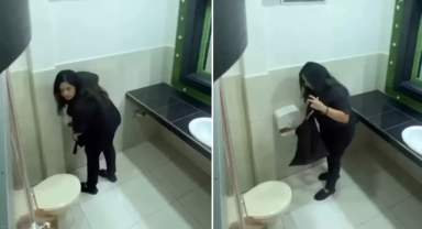 Gittiği restorandan tuvalet kağıdı çaldı