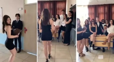 Lise öğrencilerinin çektiği video izleyenleri ikiye böldü