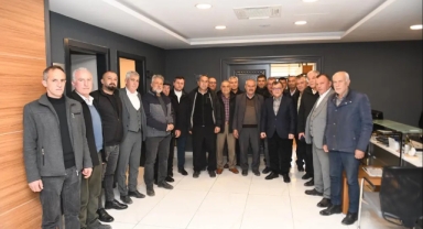 MUHTARLARDAN, BAŞKAN ŞEHİRLİ'YE TEBRİK ZİYARETİ