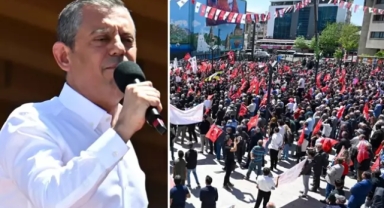 Özgür Özel'in Van mitingine damga vuran an