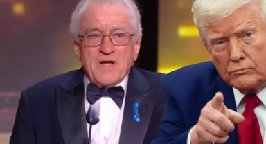 Usta sanatçıdan ödül töreninde Trump'a soğuk duş