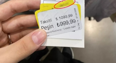 Vatandaş mağazadaki etiket oyununu böyle ifşa etti