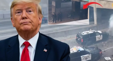 ABD'de göstericiler polislere saldırdı