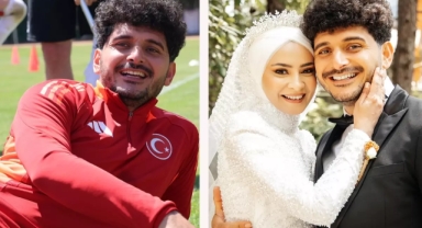 Balayını milli takım kampında geçiriyor