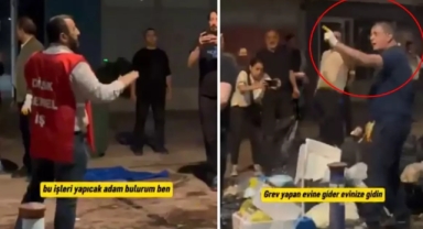 Belediye başkanı grev yapan işçileri böyle azarladı