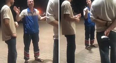 Dizel araca benzin dolduran pompacı