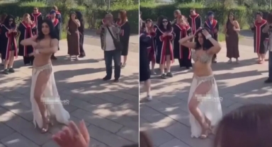 Düğün salonu değil üniversite kampüsü