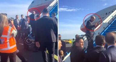 Erdoğan'ı uçağa binerken yakalayıp bakın ne talep etti