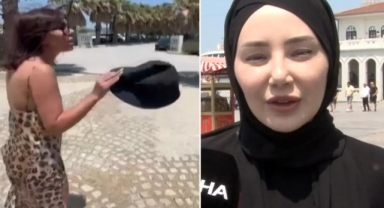 Genç kadından başörtüsü iddiası 