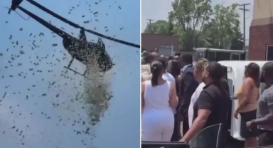 Gökten para yağdı