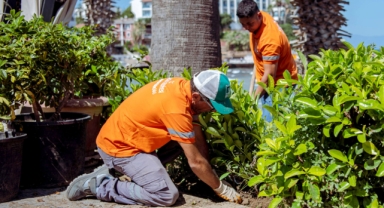 Kuşadası Kadınlar Denizi Sahilinde Peyzaj ve Çevre Düzenleme Çalışmaları Başladı