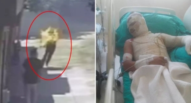 Yeğenini diri diri böyle yaktı