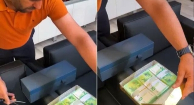 110 bin Euro'luk rüşveti aldığı anlar kamerada