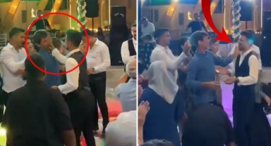 Damat düğünde babasını çileden çıkardı