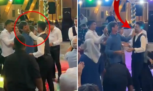 Damat düğünde babasını çileden çıkardı