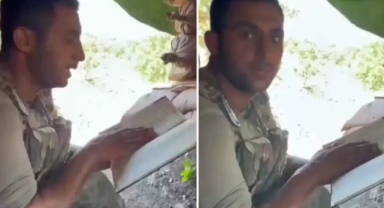 Şehidimizden geriye Kur'an okuduğu anlar kaldı 