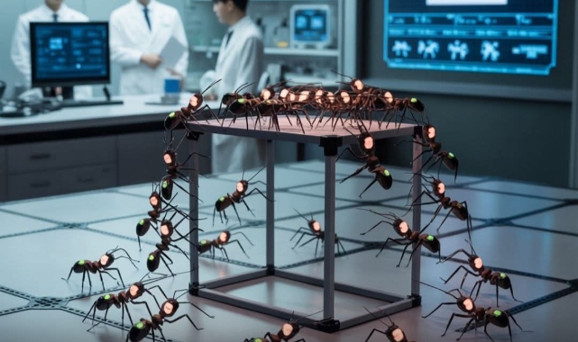 Japonya'dan Mühendislik Harikası: Karınca Gibi İşbirliği Yapan Mikro Robot Sürüsü Geliştirildi