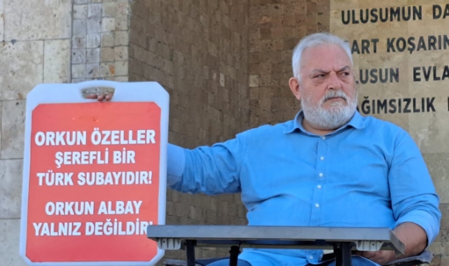 Yaşar Yamaç, Orkun Özeller’in Tutuklanmasına Tepki Olarak Didim’de Oturma Eylemi Başlattı